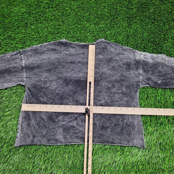 Guns-N-Roses Crop-Top Shirt Women XS/S 19x17 Baggy Acid-Wash - Picture 5 of 11